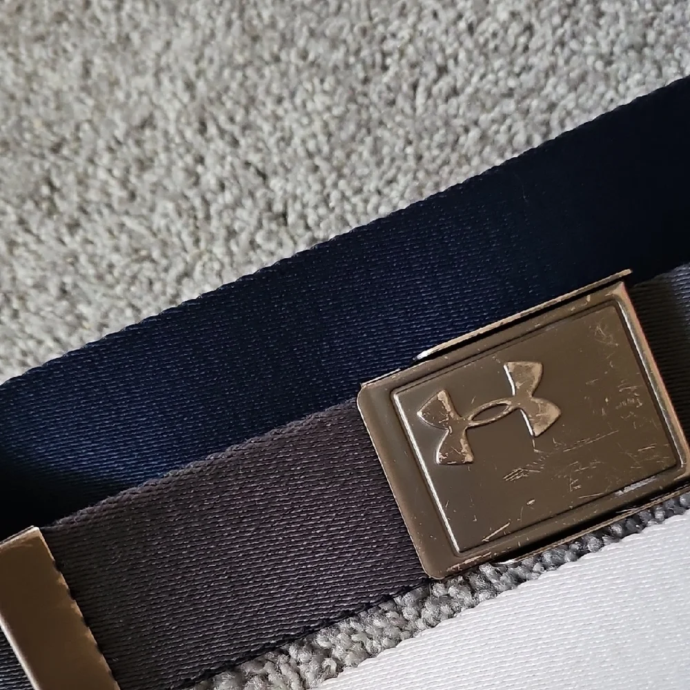 F💜🔹️Under Armour Kids Belt Set - Black, White, Tan
